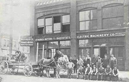 Electric Machinery building at the 1890s decade.